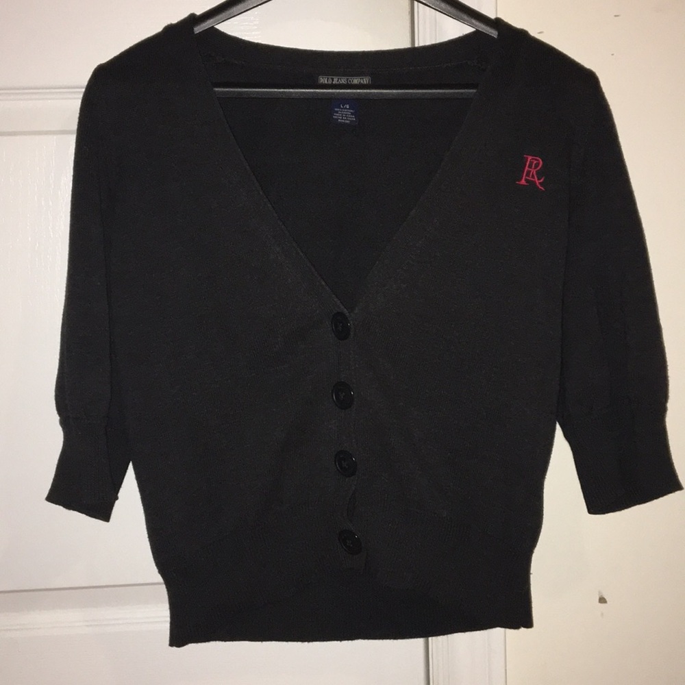 Ralph Lauren Grey Button Up Cardigan